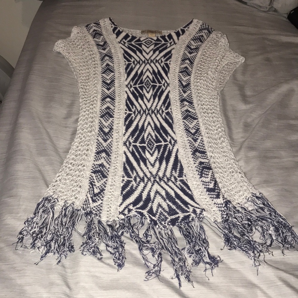 Long crocheted cover up